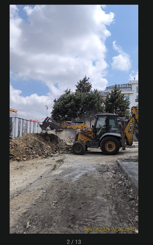 13/A BLOK OTOPARK DÜZENLEME ÇALIŞMALARI DEVAM EDİYOR