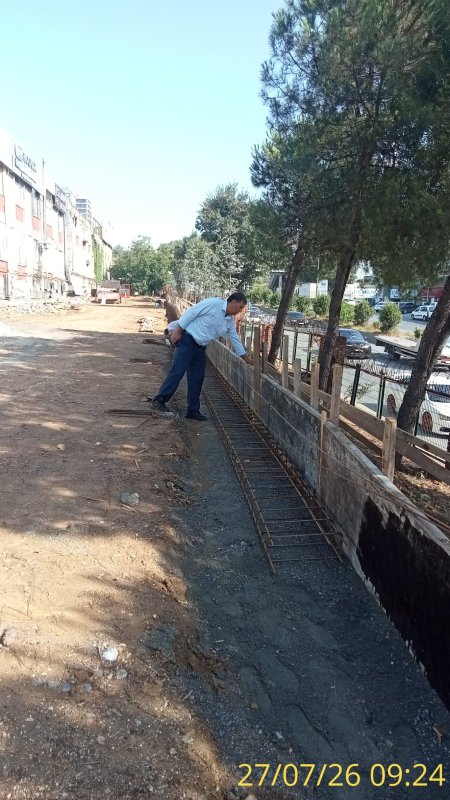 13/A BLOK OTOPARK DÜZENLEME ÇALIŞMALARI DEVAM EDİYOR